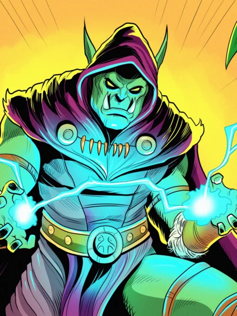 Alternative view of Might Of The Shaman Art Gallery Canvas Print from Ward TCG