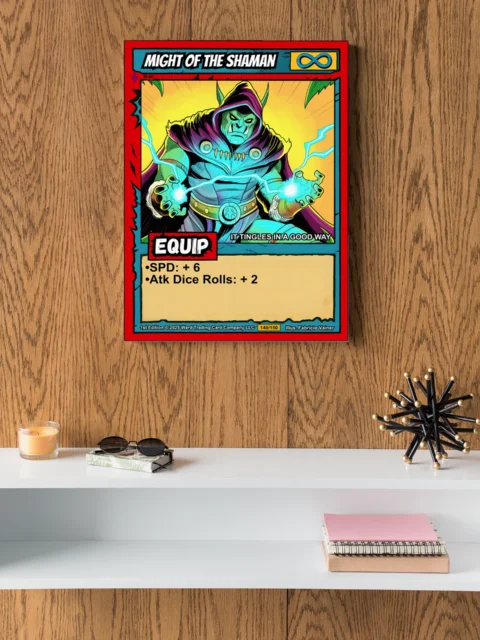 Might Of The Shaman Fantasy Canvas Artwork from Ward TCG