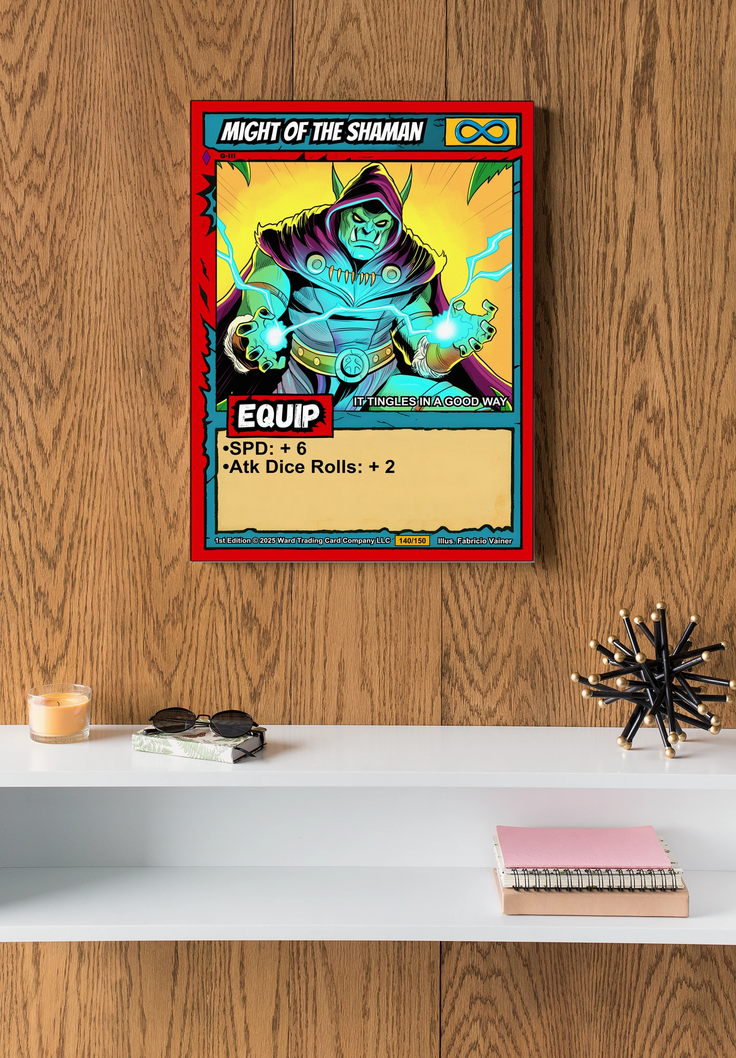 Might Of The Shaman Fantasy Canvas Artwork from Ward TCG