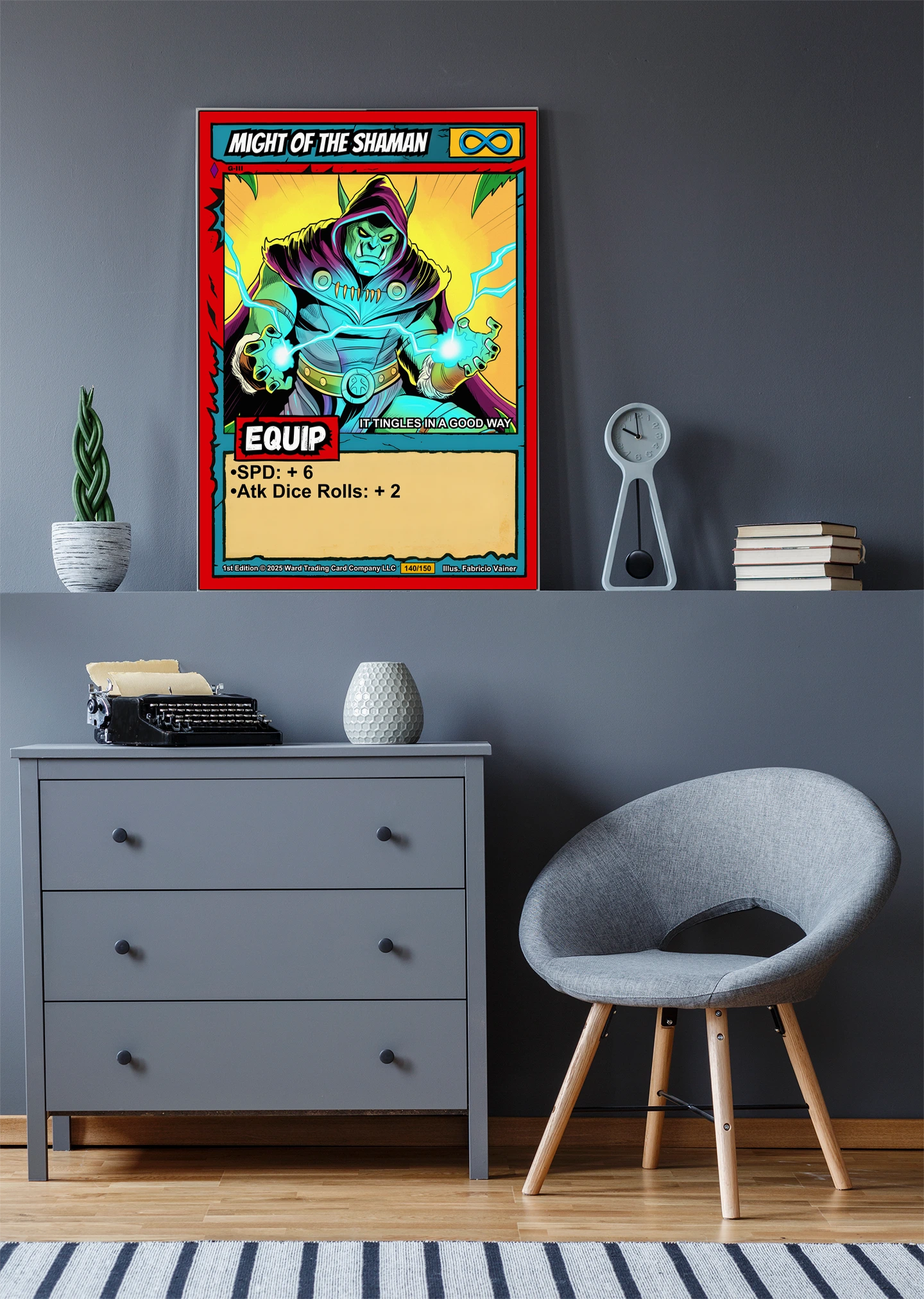 Might Of The Shaman Fantasy Canvas Artwork from Ward TCG - Image 4