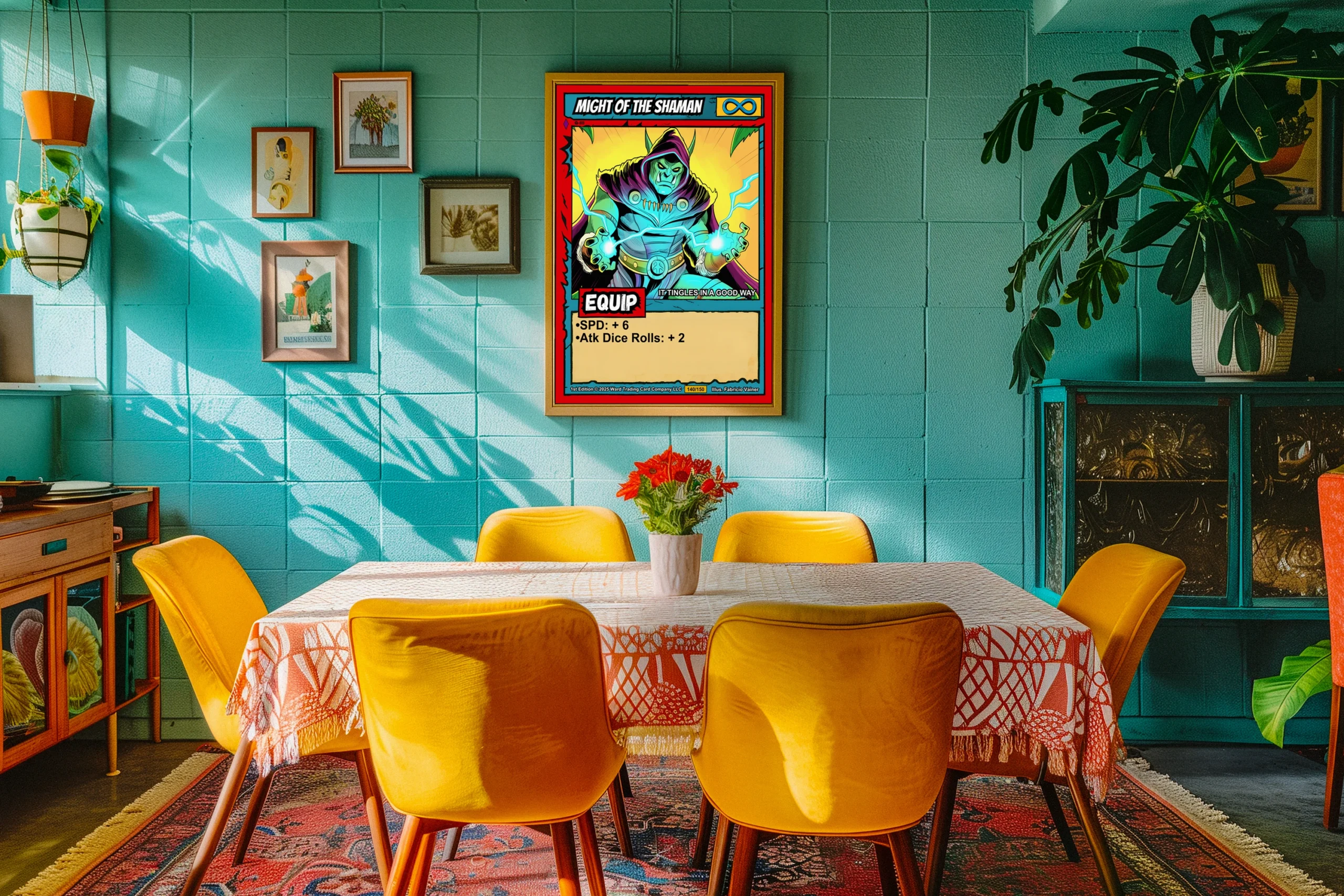 Might Of The Shaman Fantasy Canvas Artwork from Ward TCG - Image 5