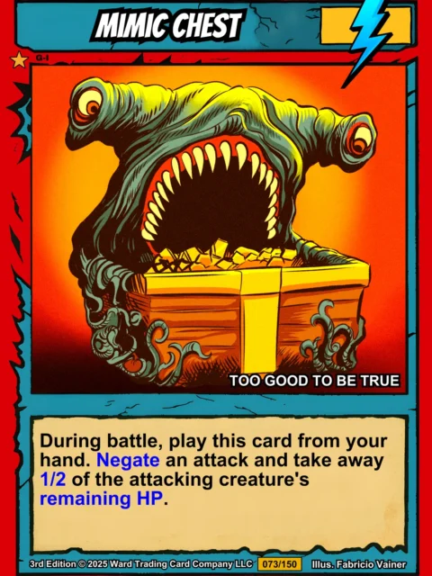 Alternative view of Mimic Chest Canvas Art Print from Ward TCG