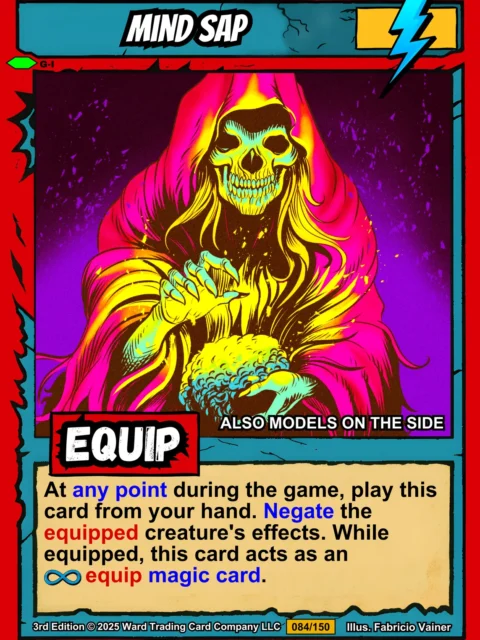 Alternative view of Mind Sap Fantasy Art Print from Ward TCG