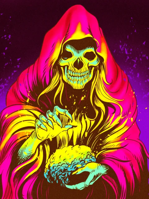 Alternative view of Mind Sap Art Fantasy Canvas Print from Ward TCG