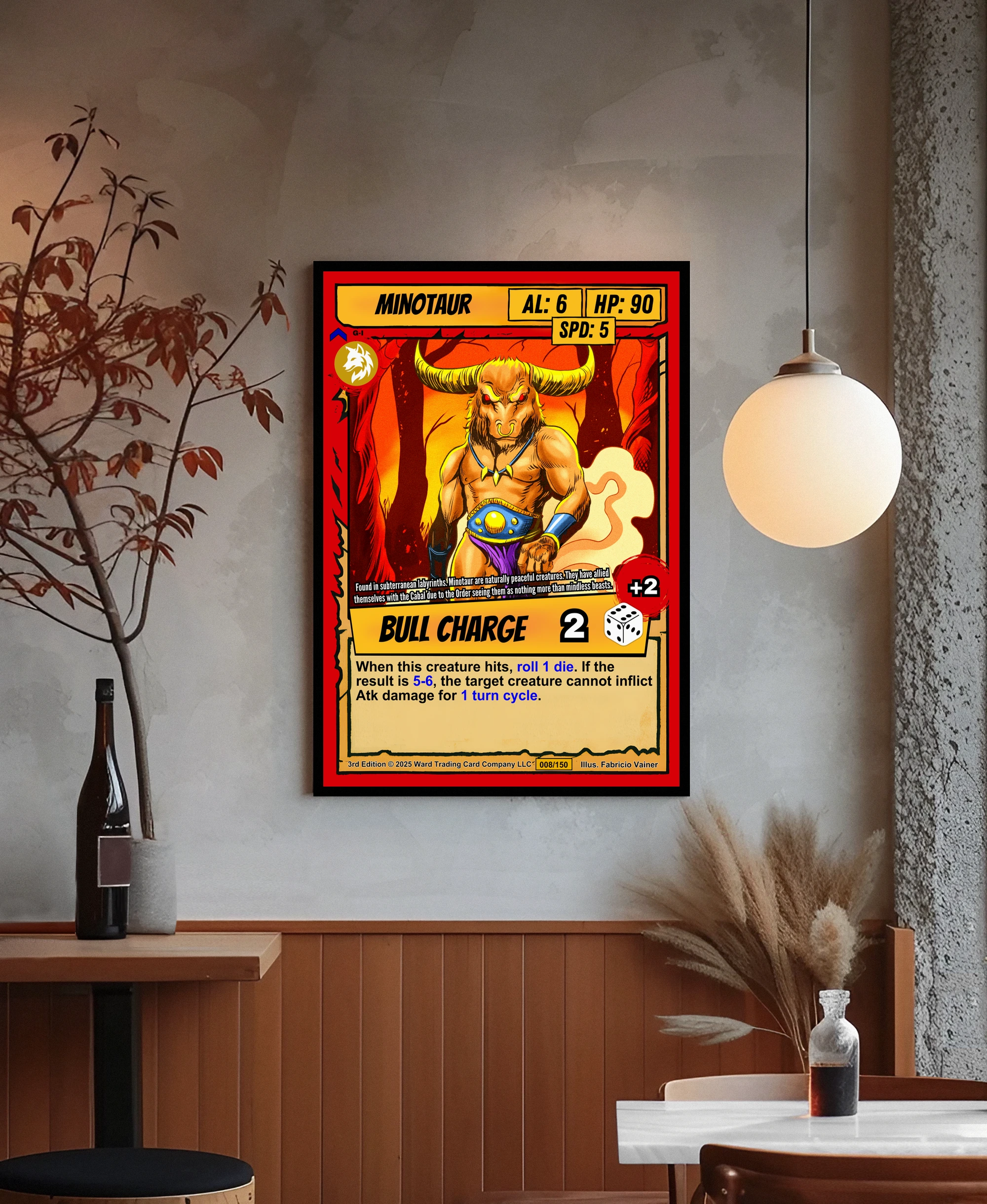 Minotaur Canvas Wall Art from Ward TCG