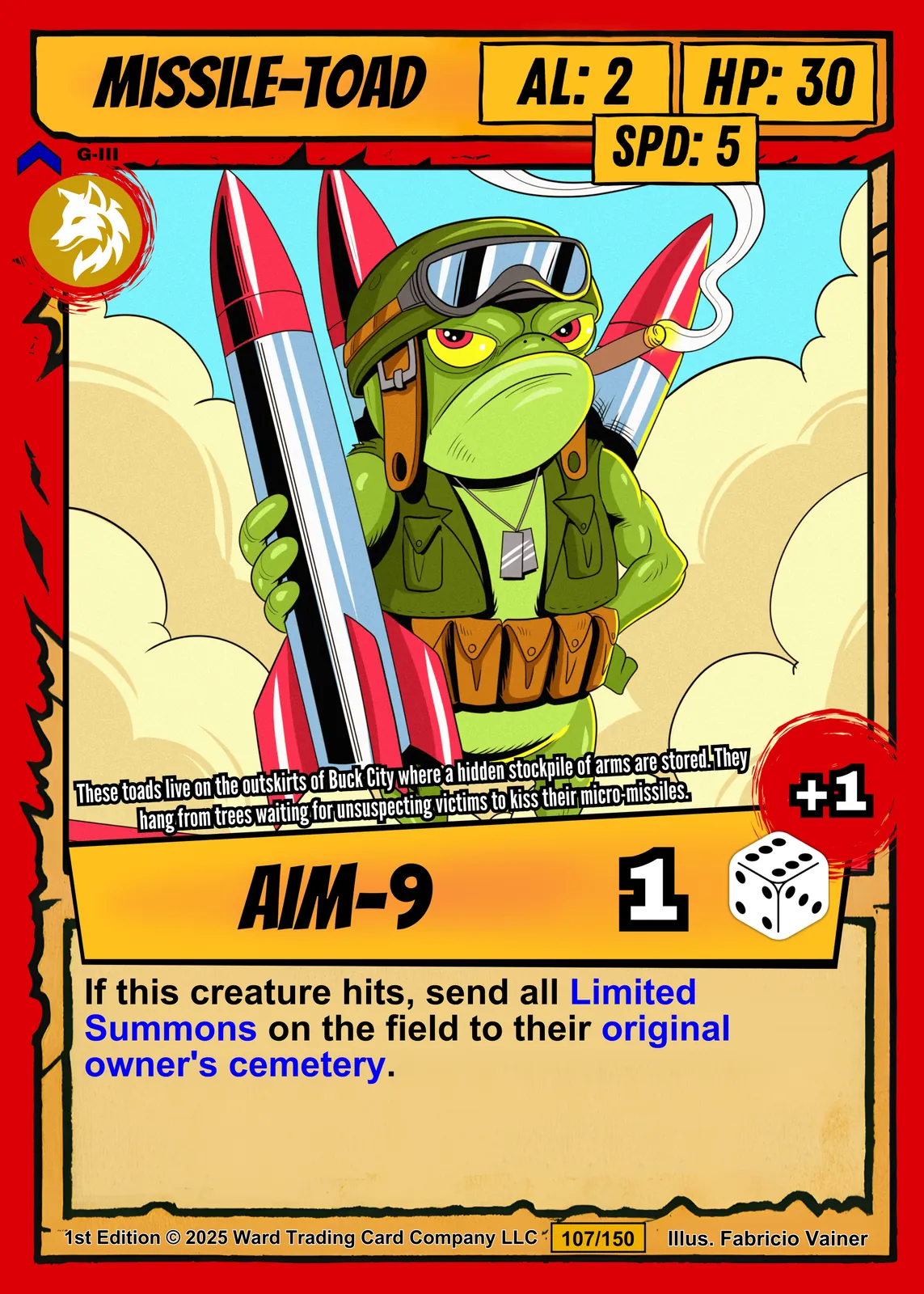 Missile Toad Fine Art Canvas from Ward TCG - Image 2