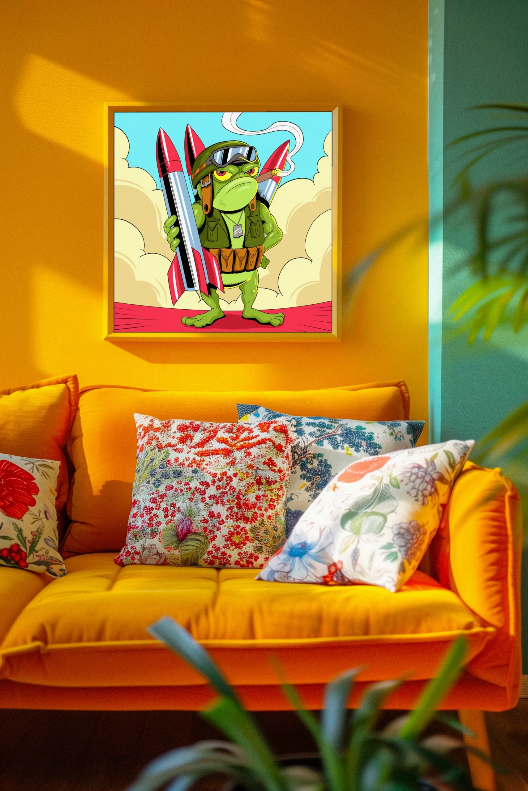 Missile Toad Art Fantasy Canvas Print from Ward TCG - Image 3