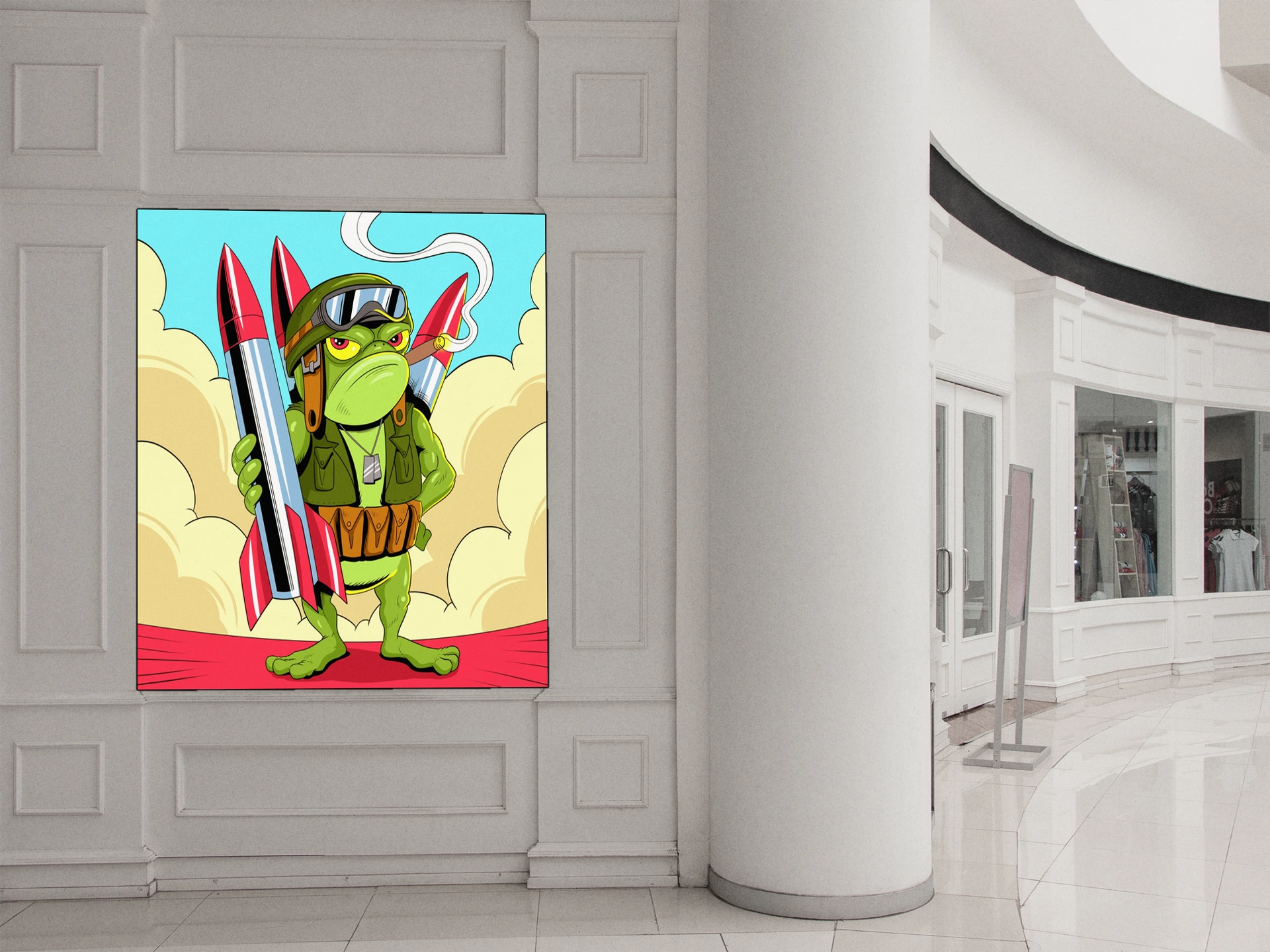 Missile Toad Art Fantasy Canvas Print from Ward TCG - Image 4