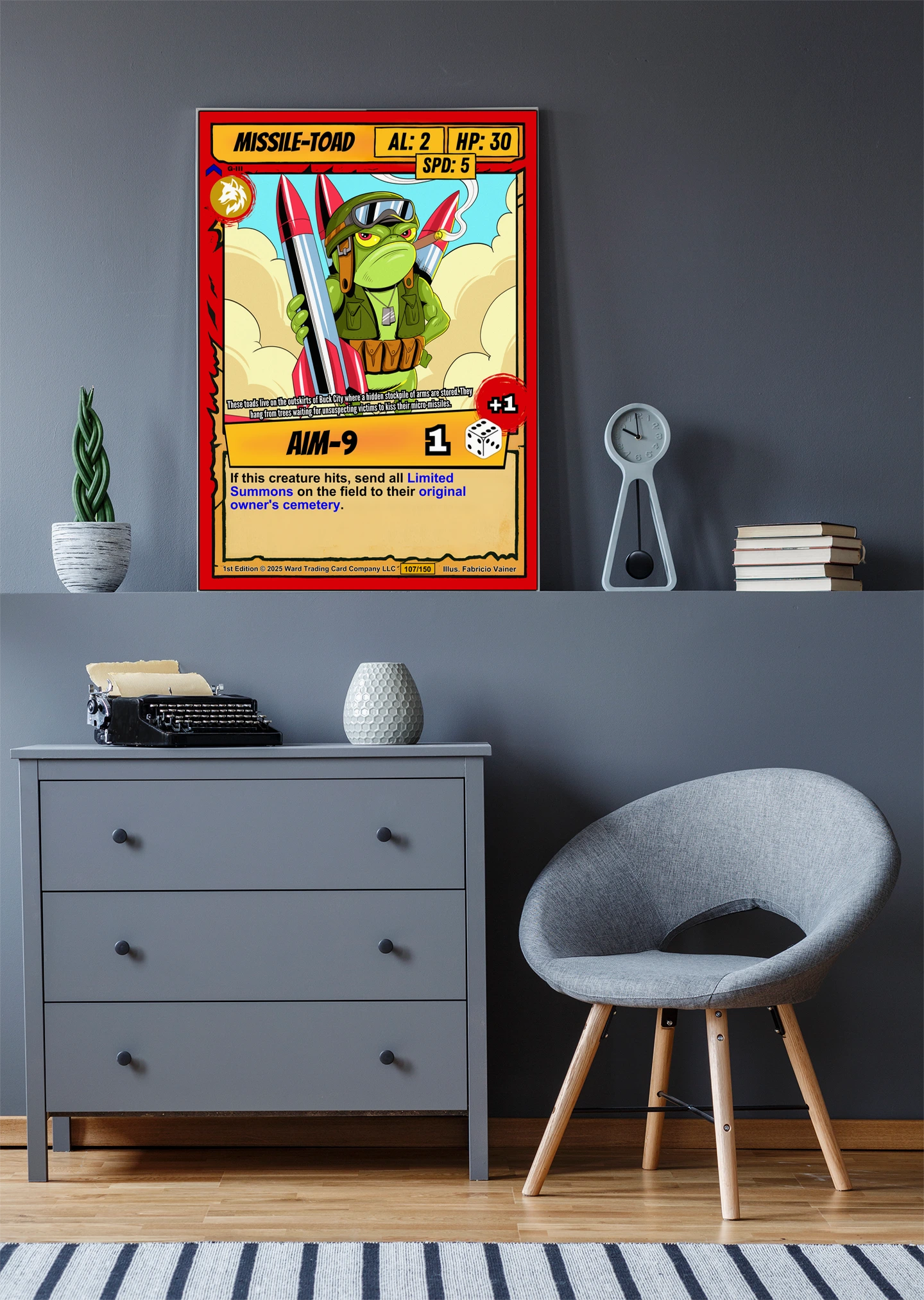 Missile Toad Fine Art Canvas from Ward TCG - Image 3