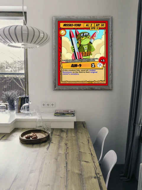 Missile Toad Fine Art Canvas from Ward TCG