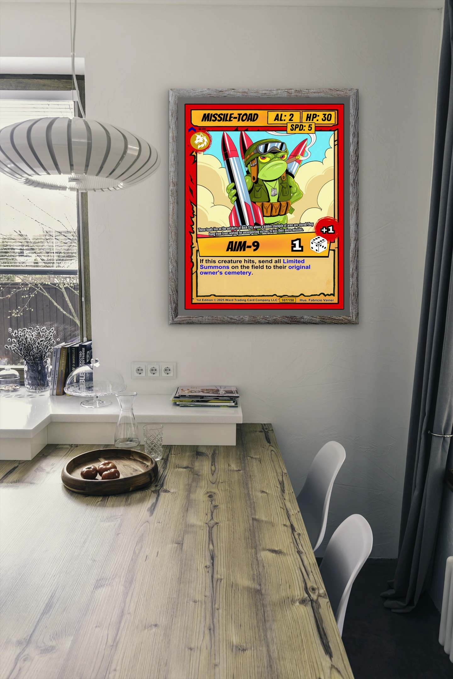 Missile Toad Fine Art Canvas from Ward TCG