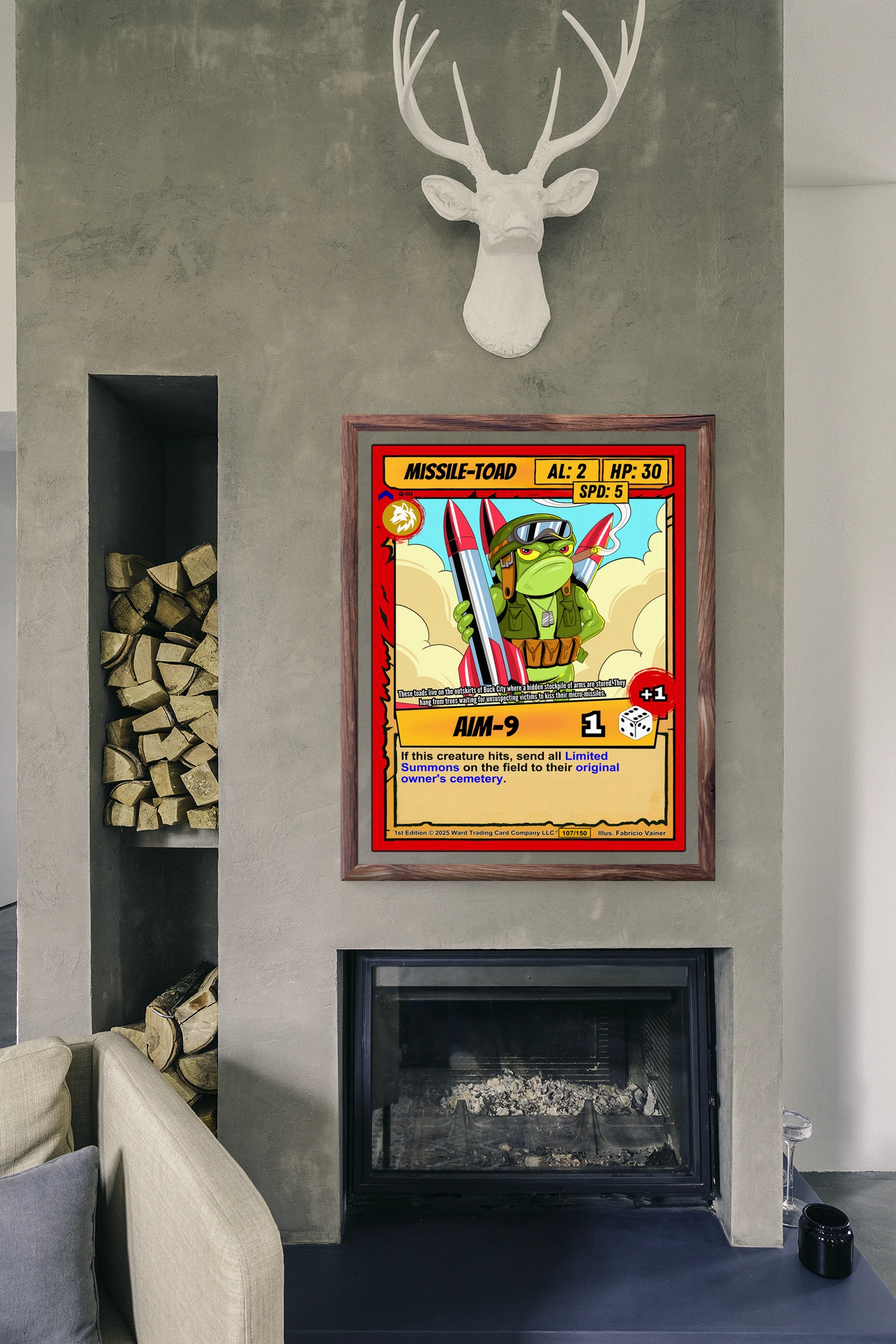 Missile Toad Fine Art Canvas from Ward TCG - Image 4