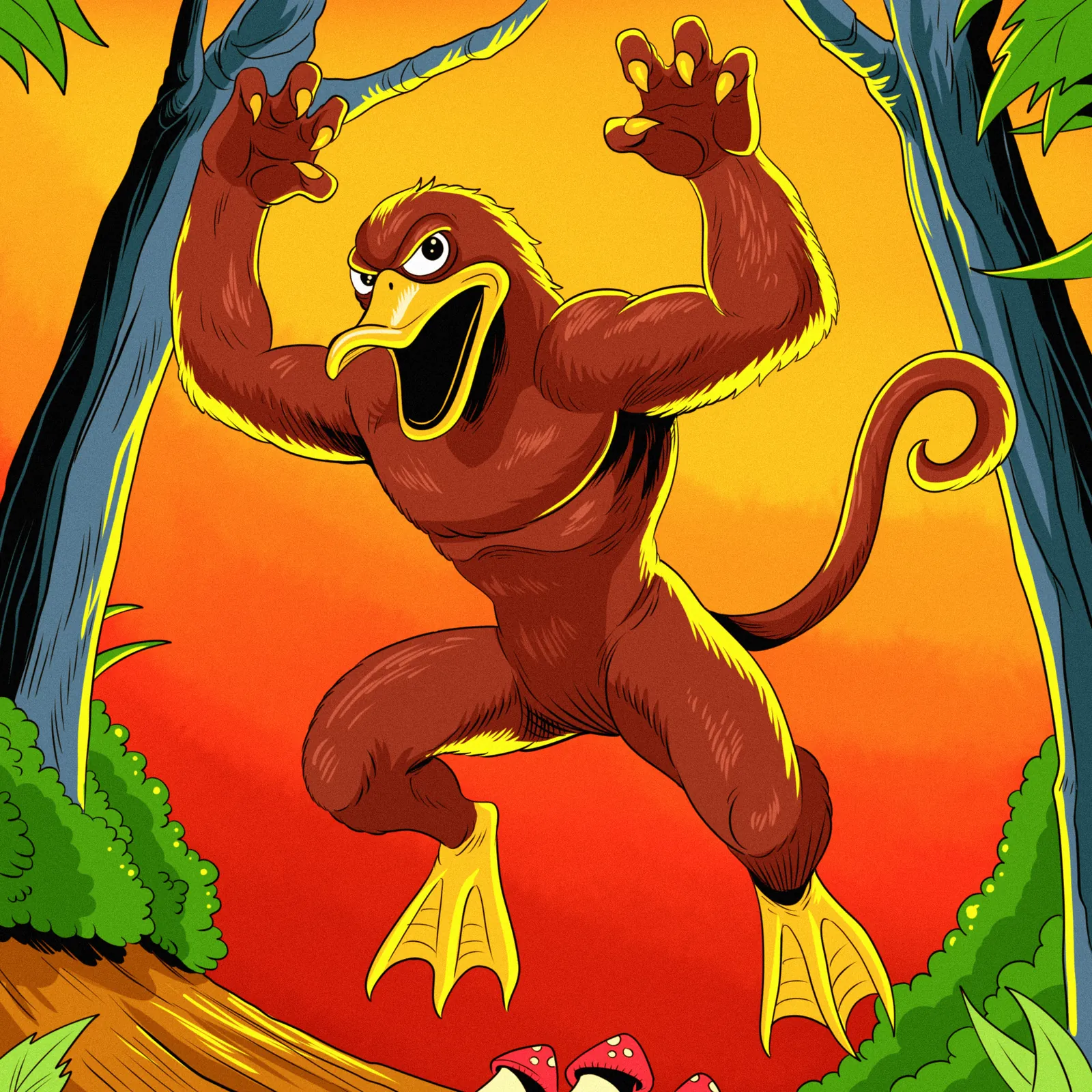 Monkey Duck Art Fantasy Canvas Artwork from Ward TCG - Image 2