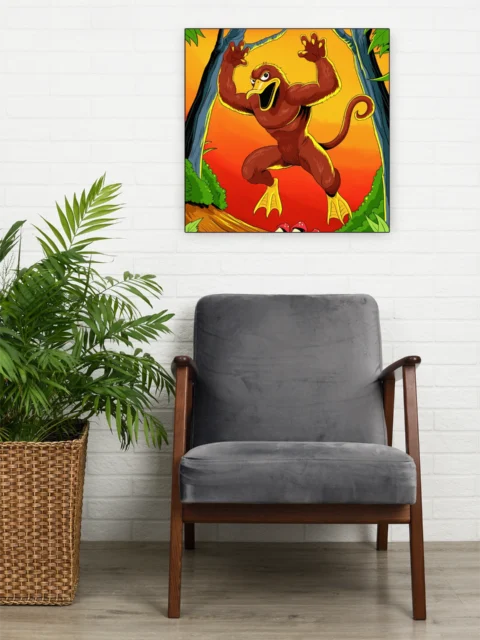 Monkey Duck Art Fantasy Canvas Artwork from Ward TCG