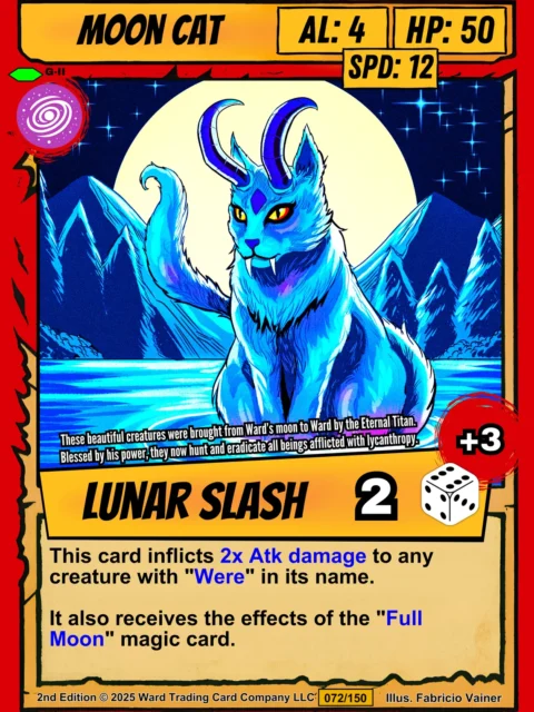 Alternative view of Moon Cat Gallery Archival Print from Ward TCG