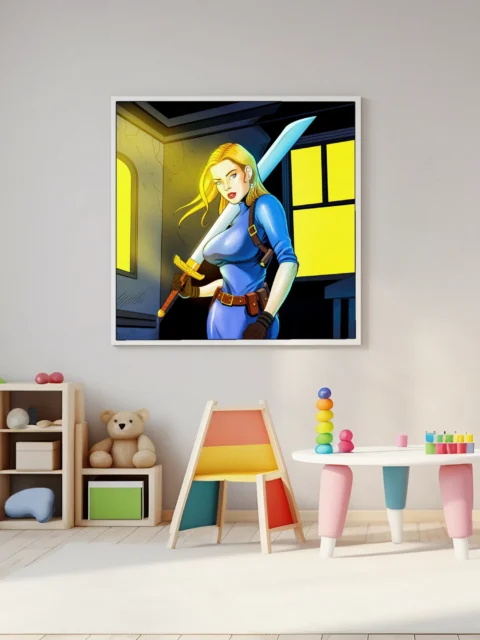 Moon Sgt Art Canvas Art Print from Ward TCG