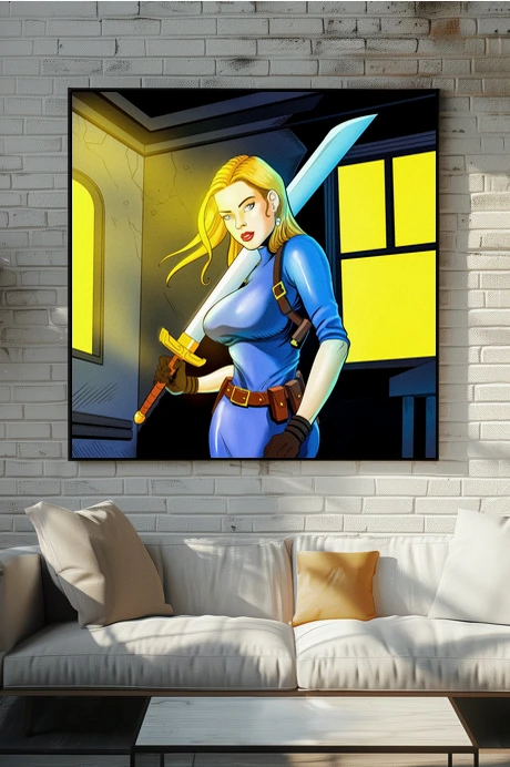 Moon Sgt Art Canvas Art Print from Ward TCG - Image 4