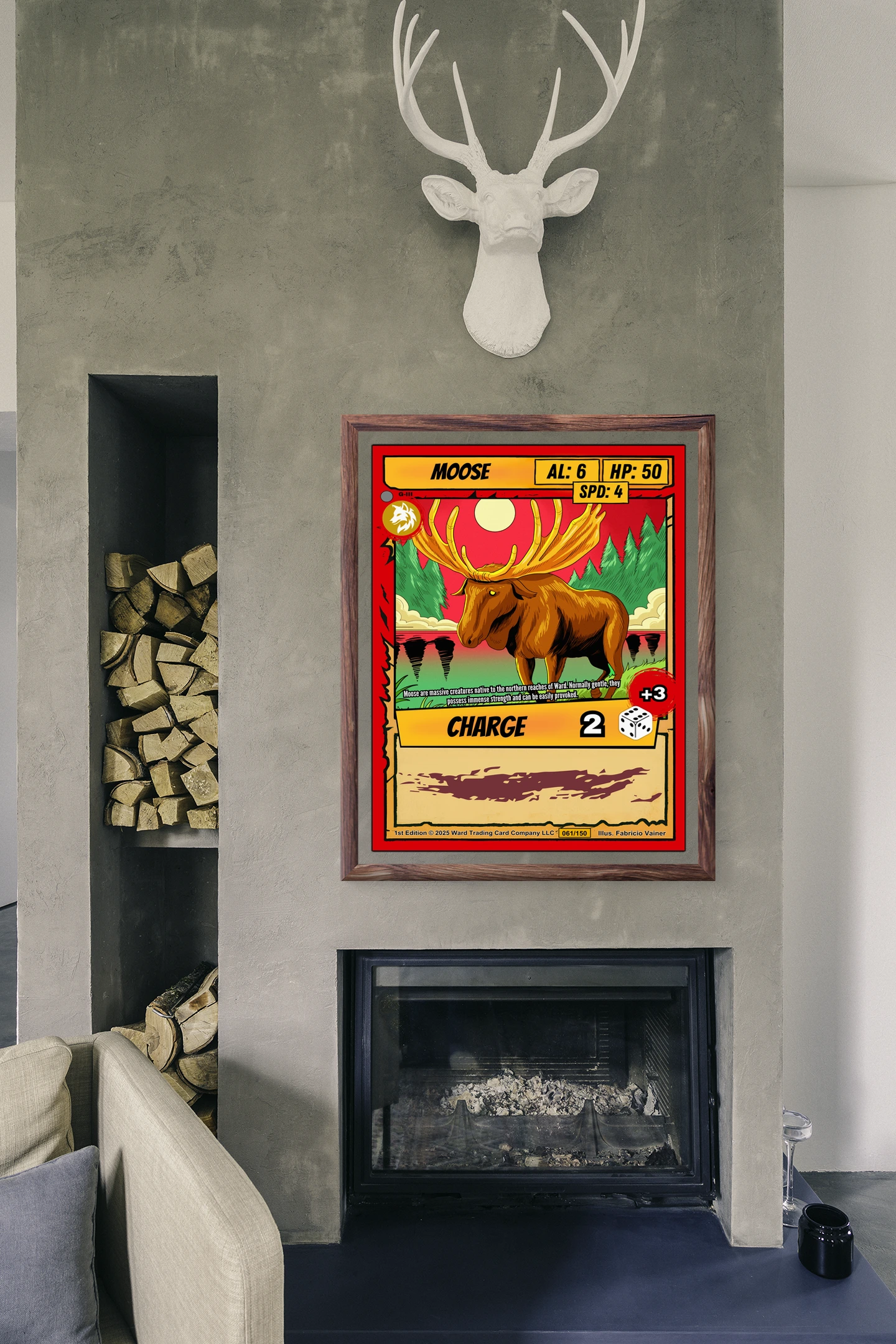 Moose Fantasy Art Print from Ward TCG - Image 5
