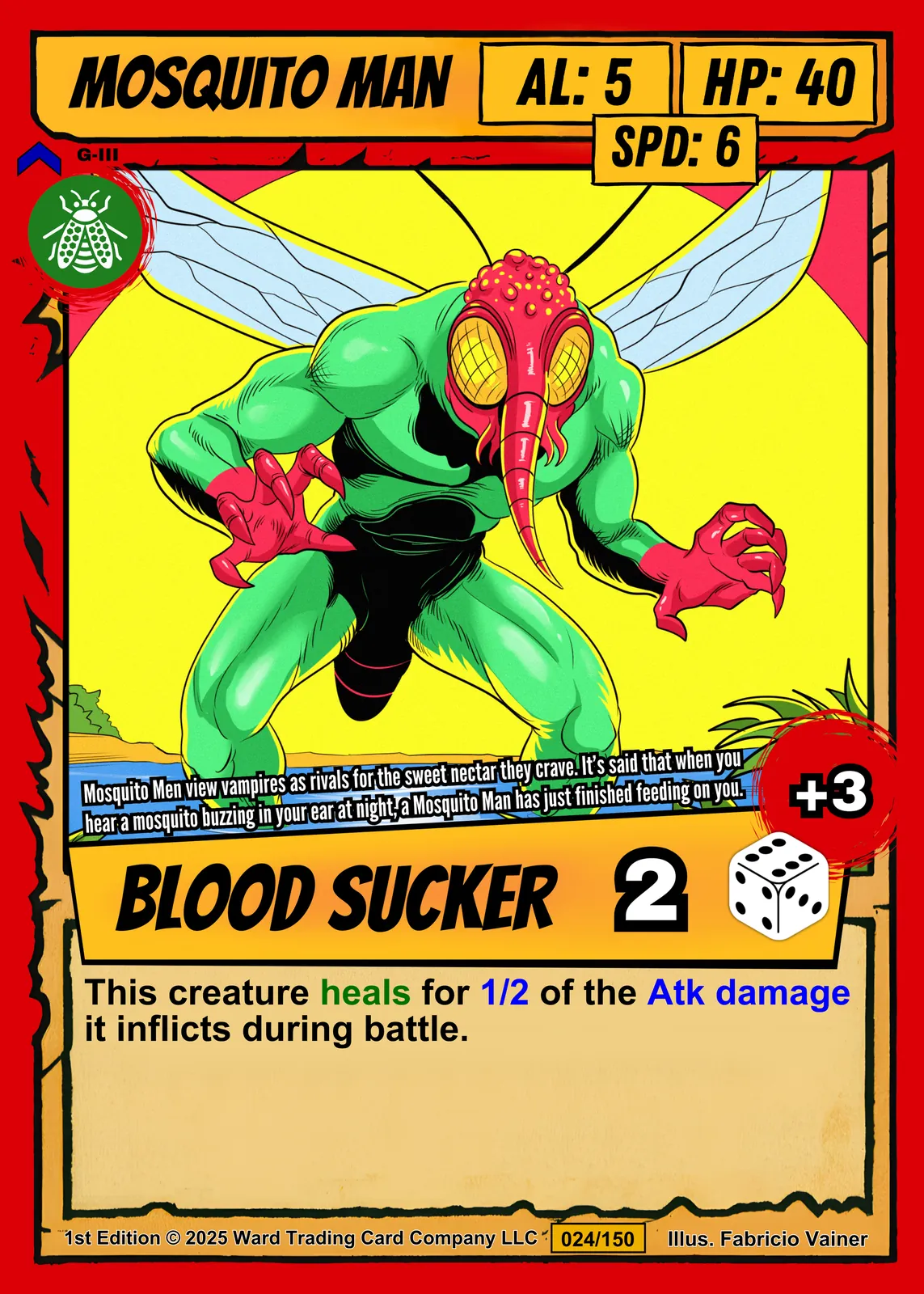 Mosquito Man Canvas Wall Art from Ward TCG - Image 2