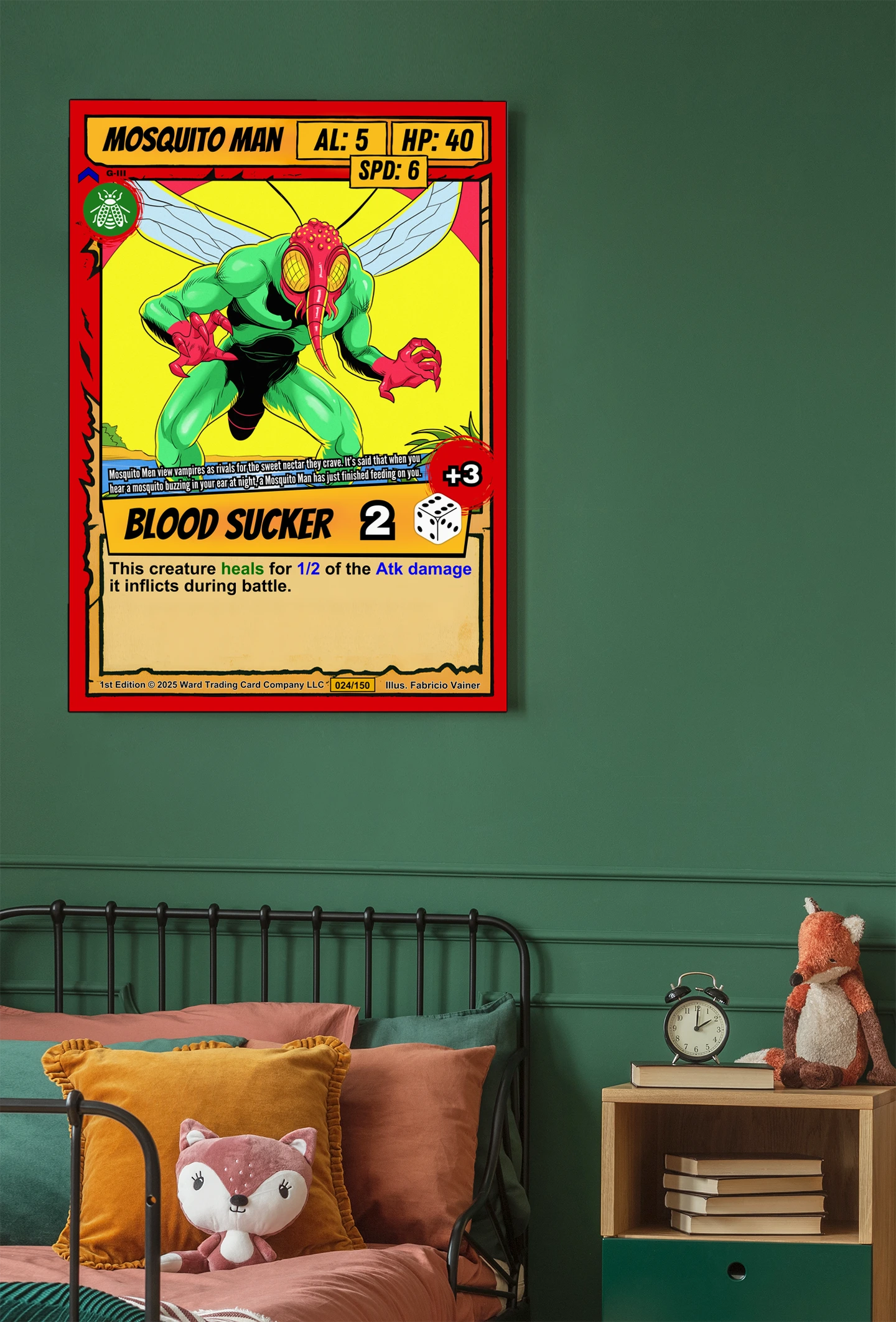 Mosquito Man Canvas Wall Art from Ward TCG - Image 4