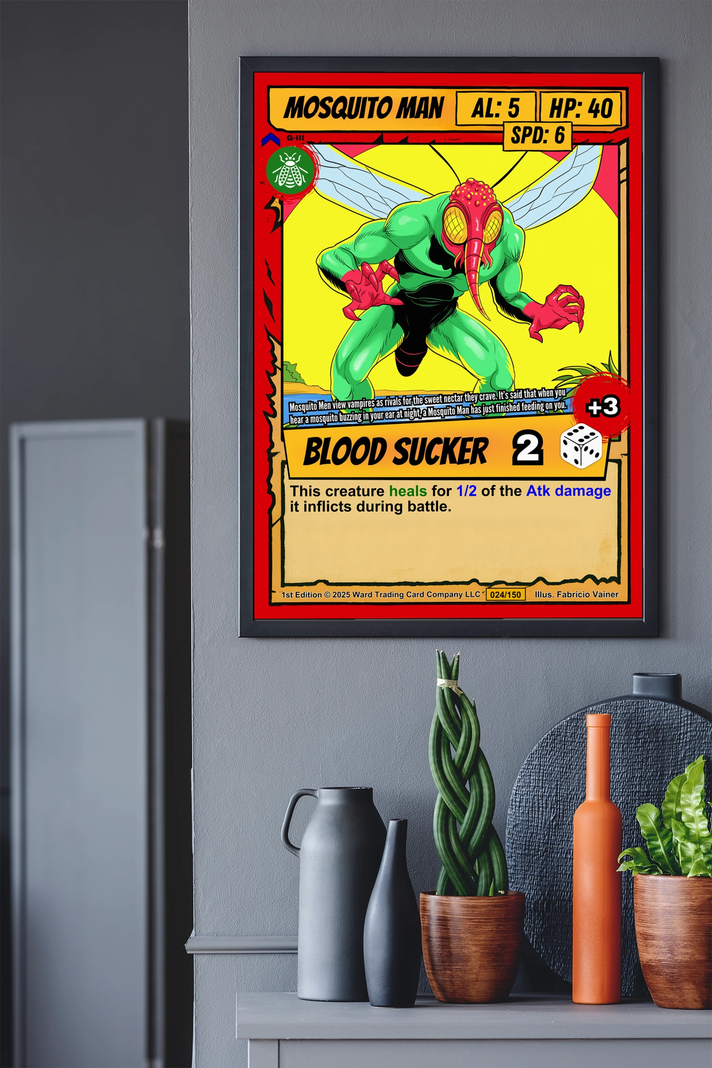 Mosquito Man Canvas Wall Art from Ward TCG - Image 3