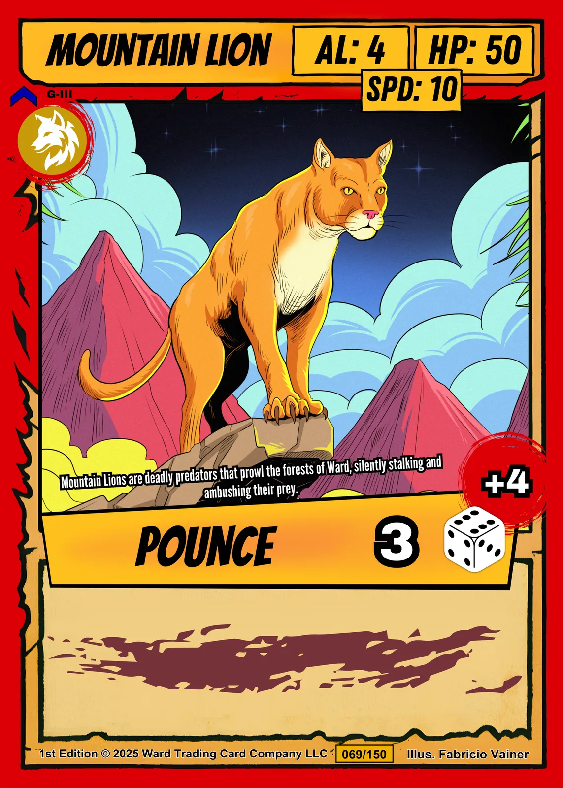 Mountain Lion Gallery Archival Print from Ward TCG - Image 2