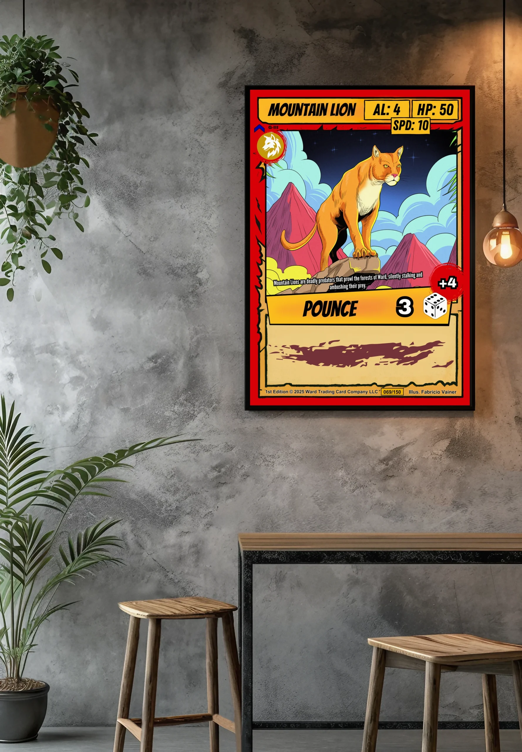 Mountain Lion Gallery Archival Print from Ward TCG