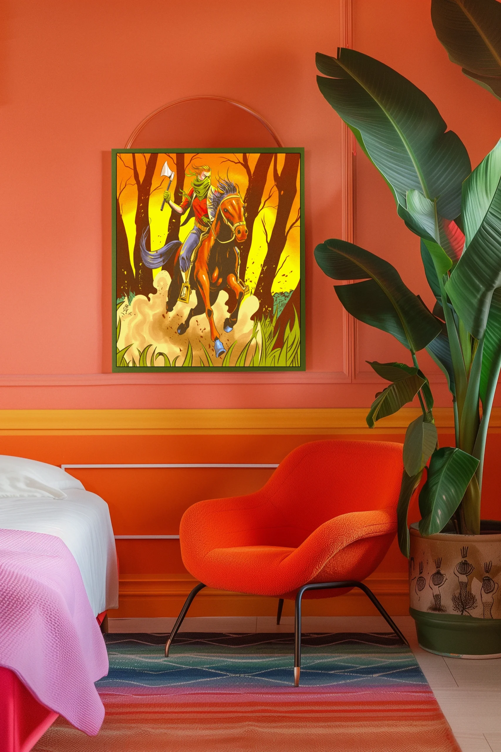 Mounted Assault Art Fantasy Wall Art from Ward TCG - Image 3