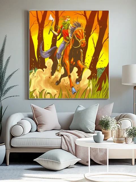 Mounted Assault Art Fantasy Wall Art from Ward TCG