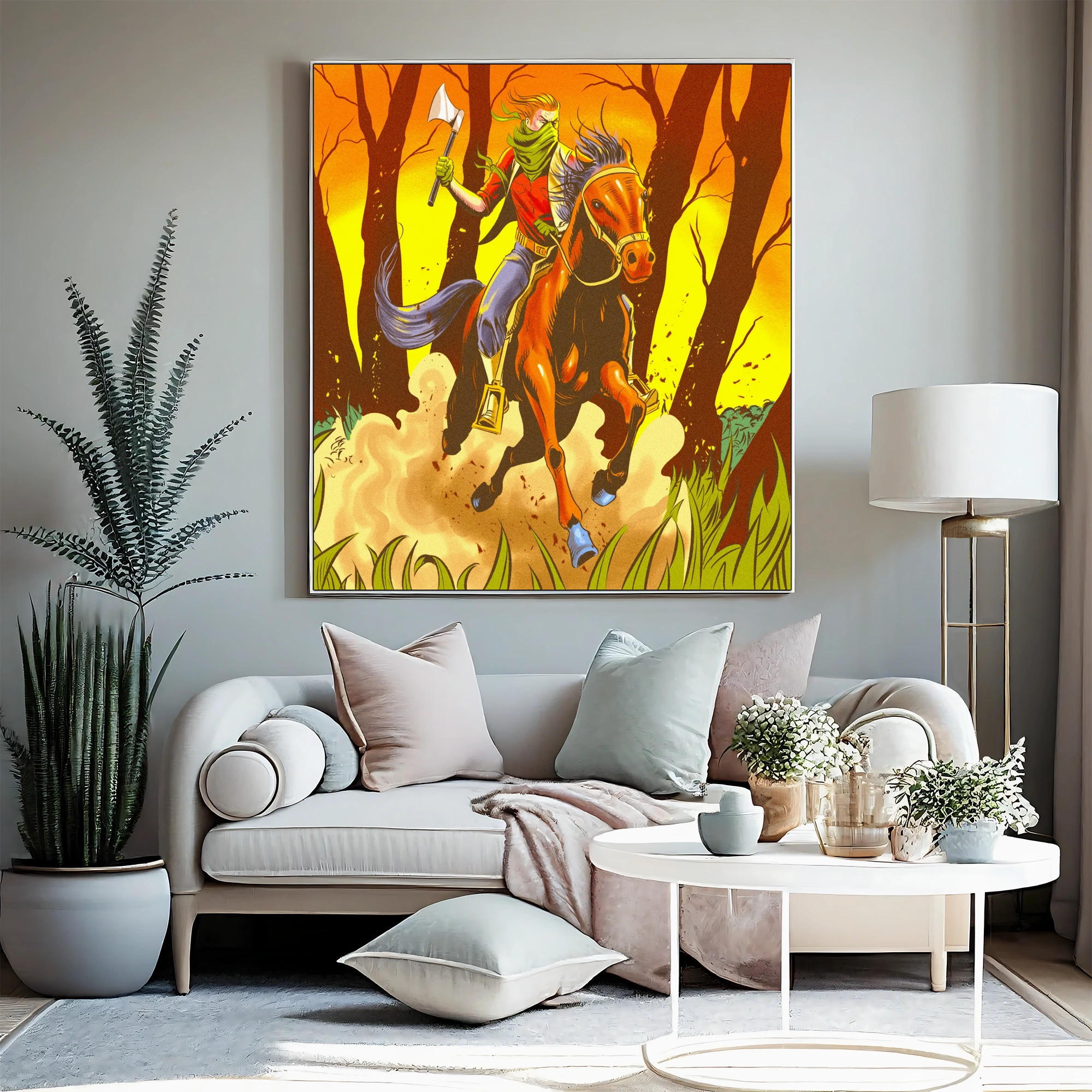 Mounted Assault Art Fantasy Wall Art from Ward TCG