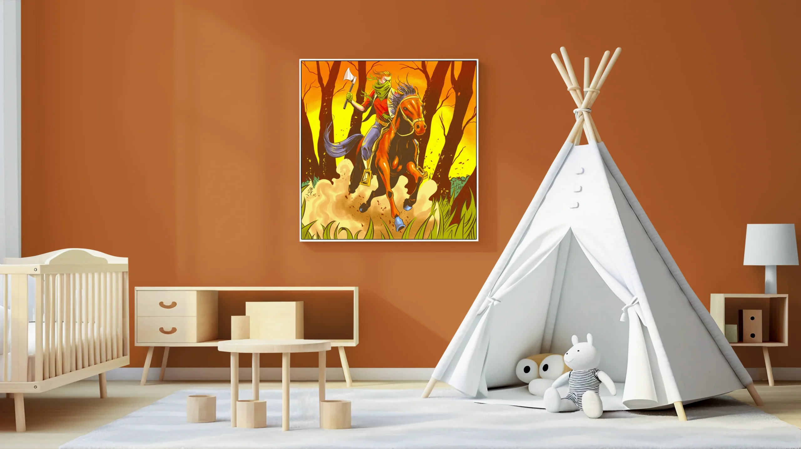 Mounted Assault Art Fantasy Wall Art from Ward TCG - Image 5