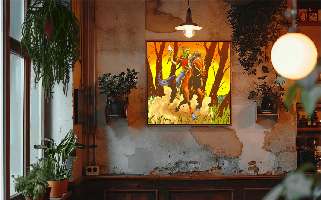 Mounted Assault Art Fantasy Wall Art from Ward TCG - Image 4