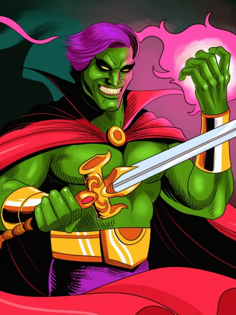 Alternative view of Mr Evil Art Canvas Print from Ward TCG