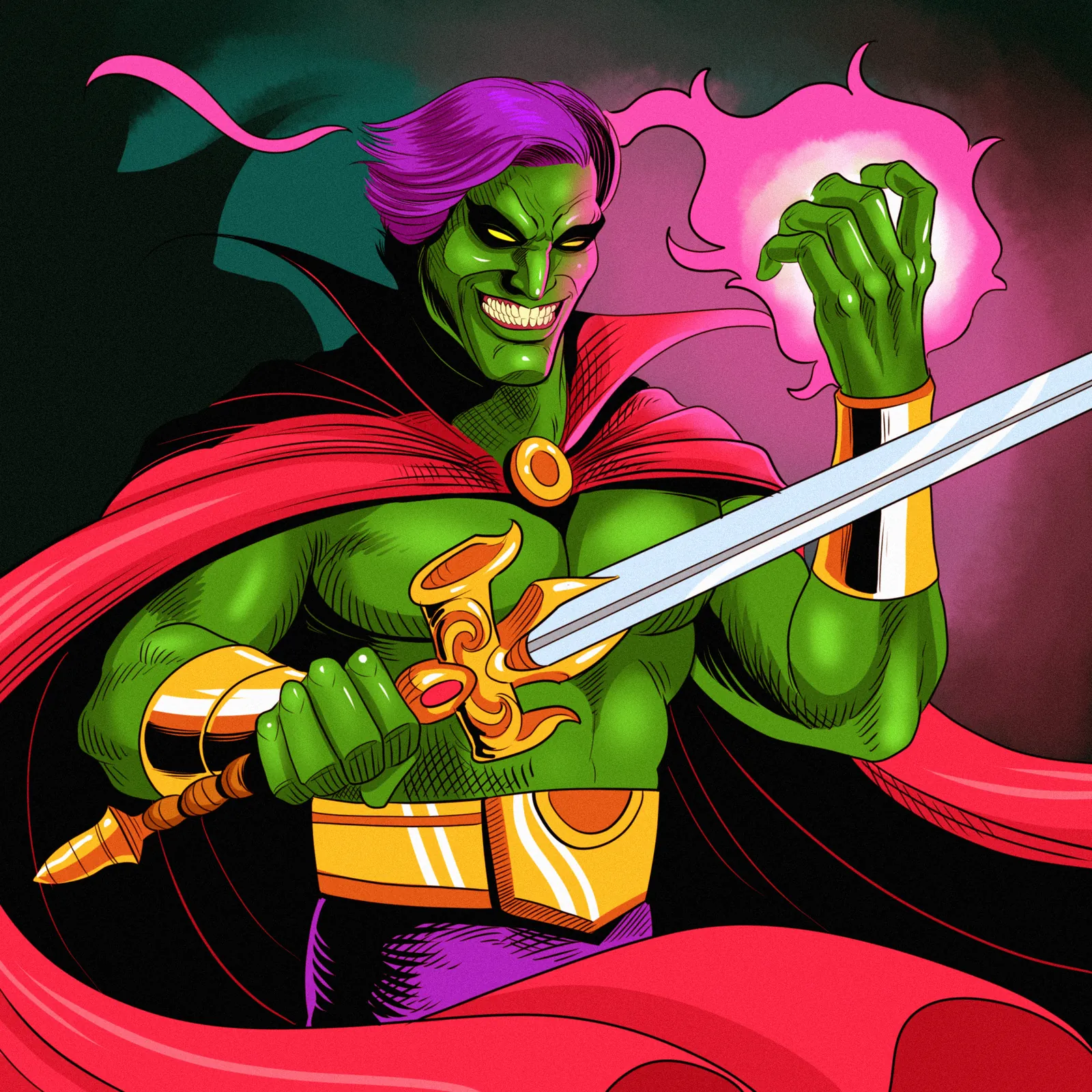 Mr Evil Art Canvas Print from Ward TCG - Image 2