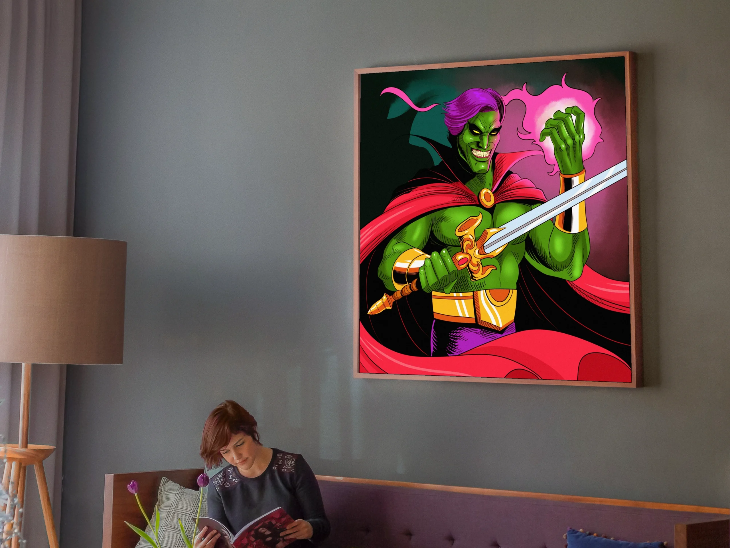 Mr Evil Art Canvas Print from Ward TCG - Image 4