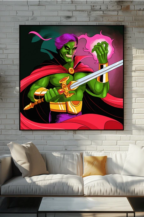 Mr Evil Art Canvas Print from Ward TCG