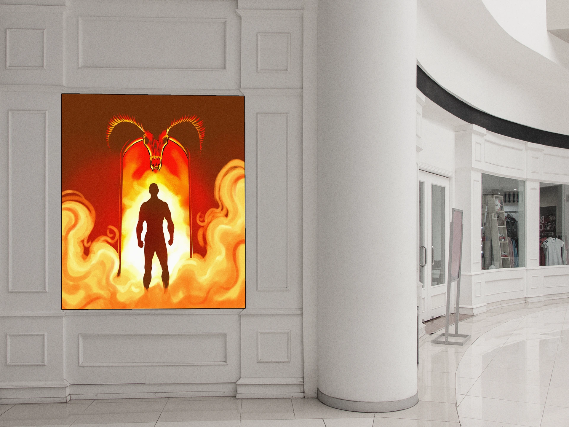 Mysterious Door Art Canvas Art Print from Ward TCG - Image 5