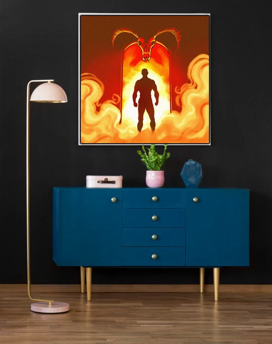 Mysterious Door Art Canvas Art Print from Ward TCG - Image 3