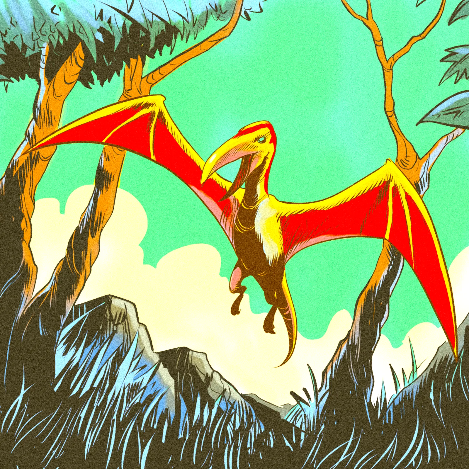 Mythosaurus Art Canvas Wall Art from Ward TCG - Image 2