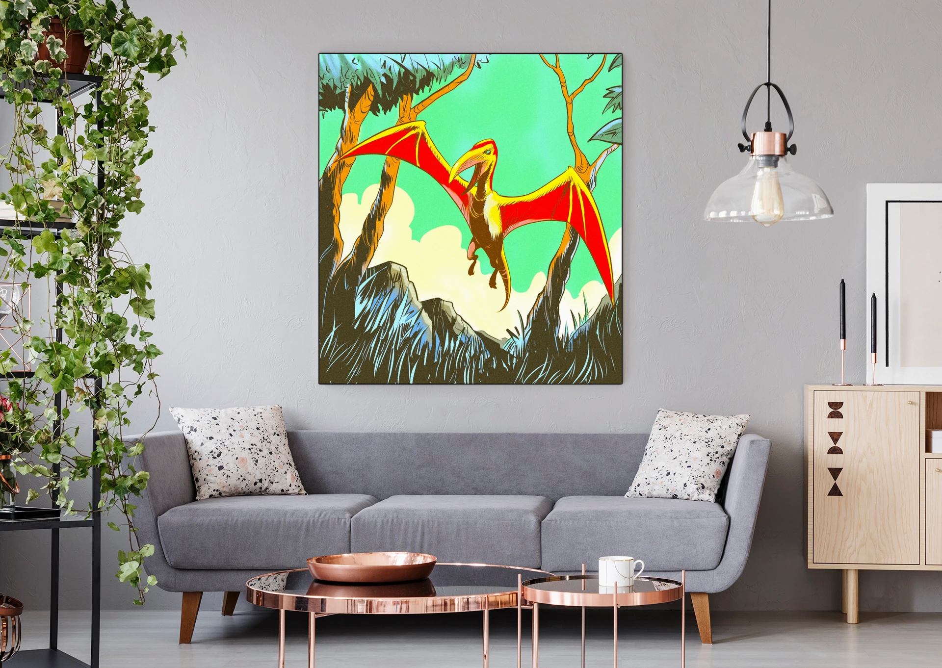 Mythosaurus Art Canvas Wall Art from Ward TCG