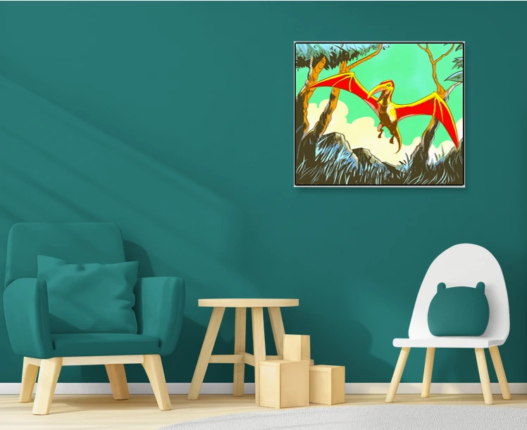 Mythosaurus Art Canvas Wall Art from Ward TCG - Image 4