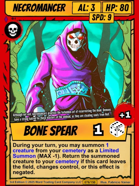 Alternative view of Necromancer Fantasy Canvas Print from Ward TCG