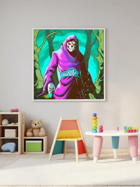 Necromancer Art Canvas Print from Ward TCG