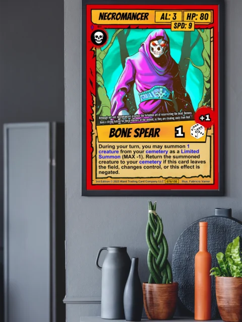 Necromancer Fantasy Canvas Print from Ward TCG