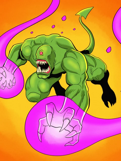 Alternative view of Negative Art Fantasy Canvas Print from Ward TCG