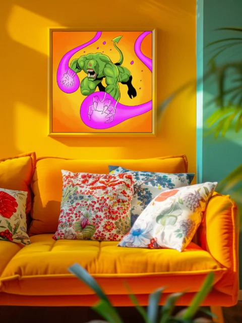 Negative Art Fantasy Canvas Print from Ward TCG