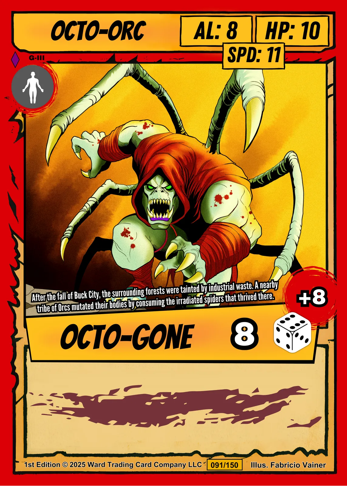 Octo Orc Fantasy Canvas Artwork from Ward TCG - Image 2