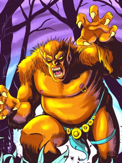 Alternative view of Ogre Art Gallery Canvas Print from Ward TCG