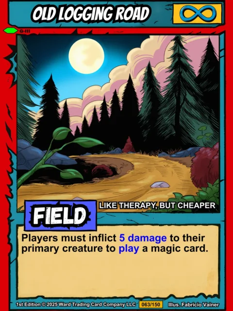 Alternative view of Old Logging Road Fine Art Canvas from Ward TCG