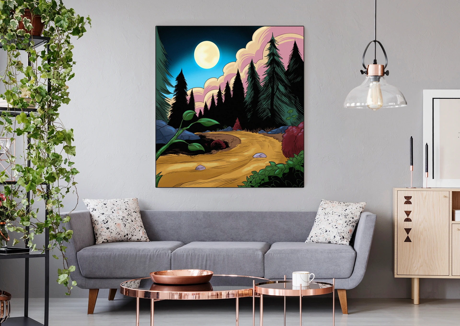 Old Logging Road Art Fantasy Canvas Artwork from Ward TCG - Image 5